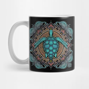 Slow and tranquil - Turtle Mandala Art Mug